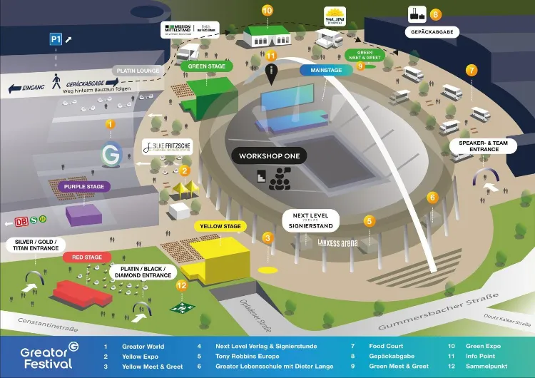 Lageplan Greator Festival 2025